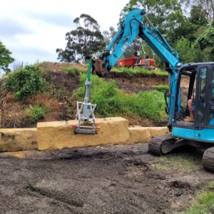 Probst Block Grab Attachment Retaining Wall