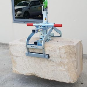 Probst Mechanical Grab for moving landscaping materials with an excavator