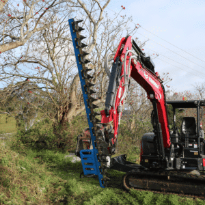 Slanetrac HC180 Cutter Bar for Excavators mounted on a Yanmar VIO55 Excavator.